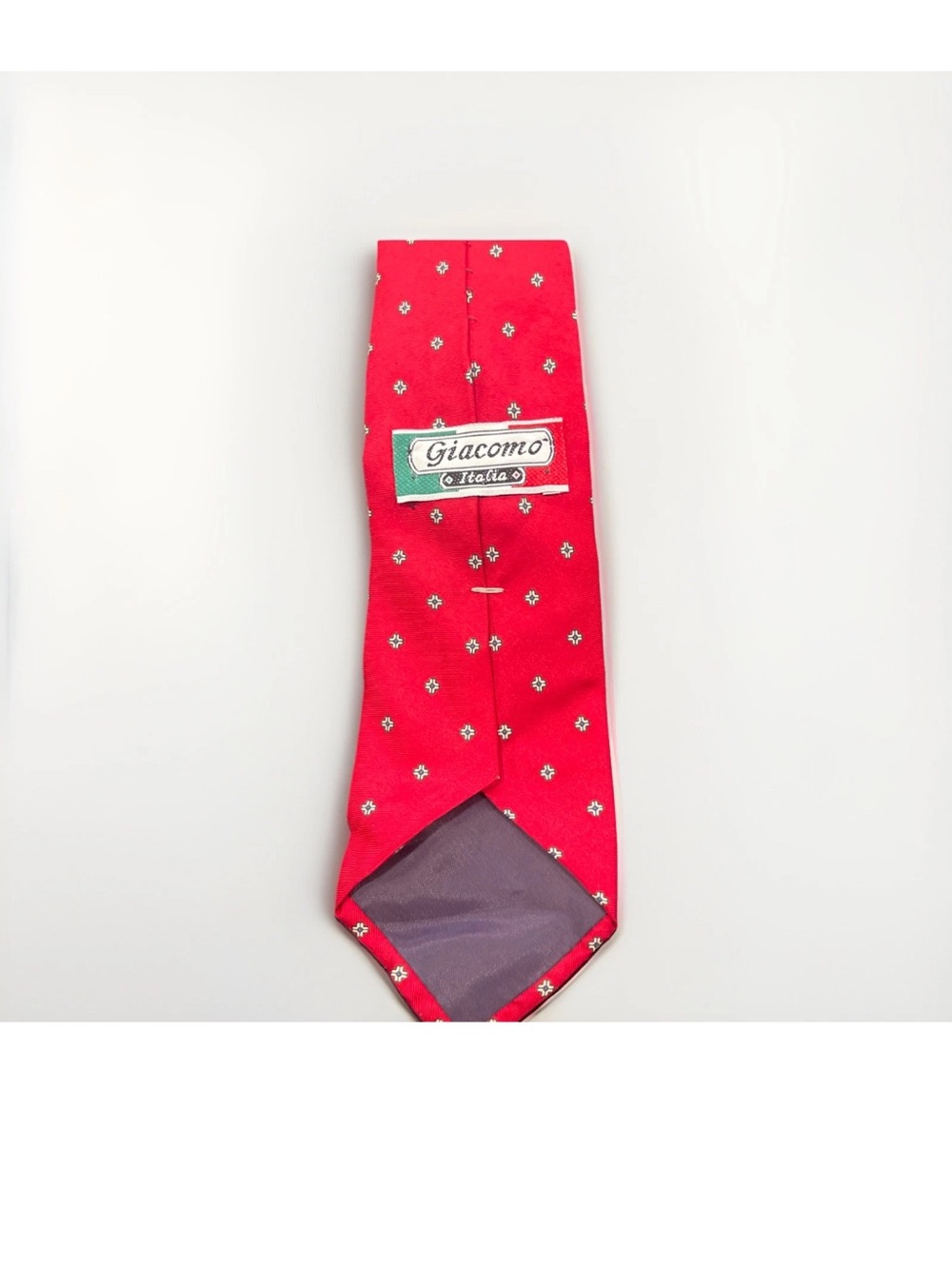 Red Floral Silk Tie - Men's Accessories